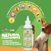 Dog Ear Cleaner Solution with Peppermint Helps to Remove Wax Debris Odor Natural Puppy and Dog Ear Wash or Otic Cat Ear Cleaner Drops No More Dog Head